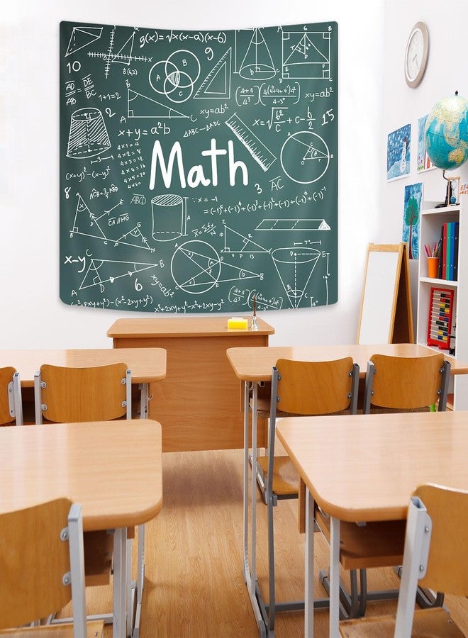 GOAOK Math Classroom Tapestry, Mathematics Equations Tapestry Wall Hanging, Science Formulas on Chalkboard Math Classroom Teacher Students Child Apartment Dorm Bedroom Decor Tapestries 60"x40"Inches - Image 5